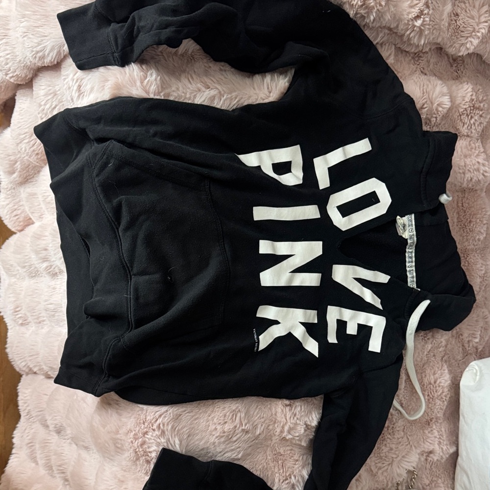 Victoria's Secret Pink Black Hoodie